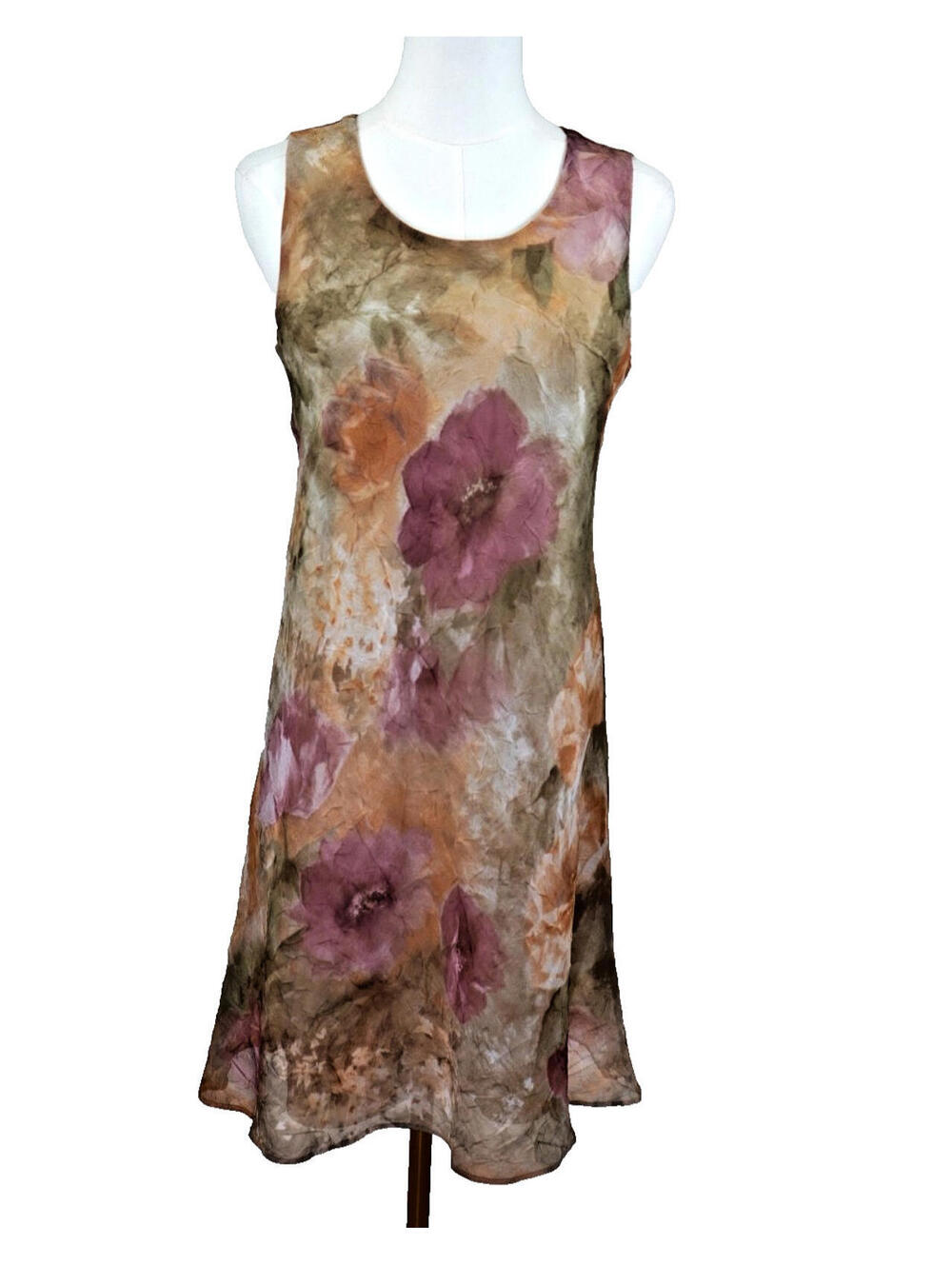 Vintage Jessica Petites Floral Dress Made in Canada Size S Midi 90s Grunge Boho
